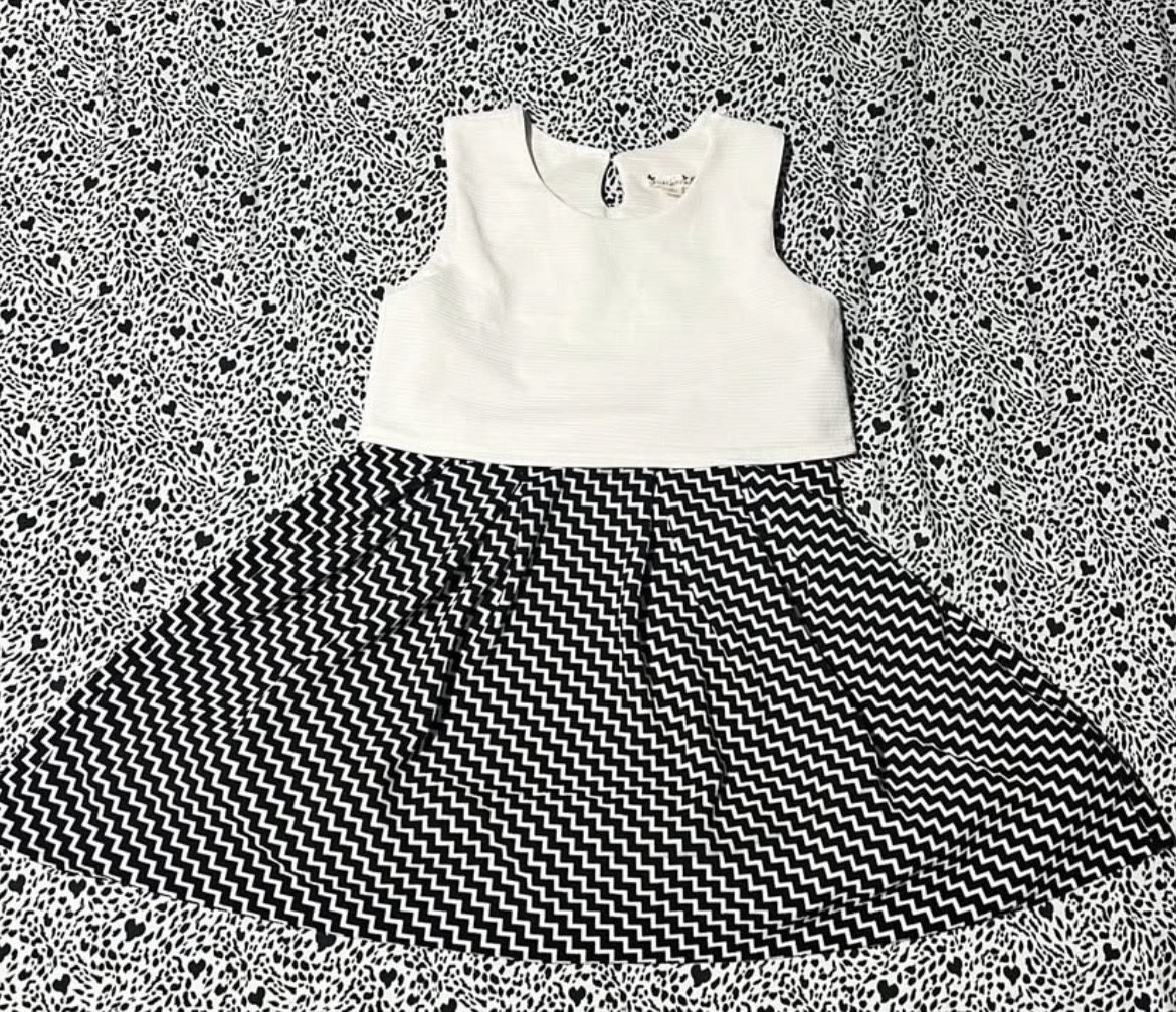 Black And white Girl Dress
