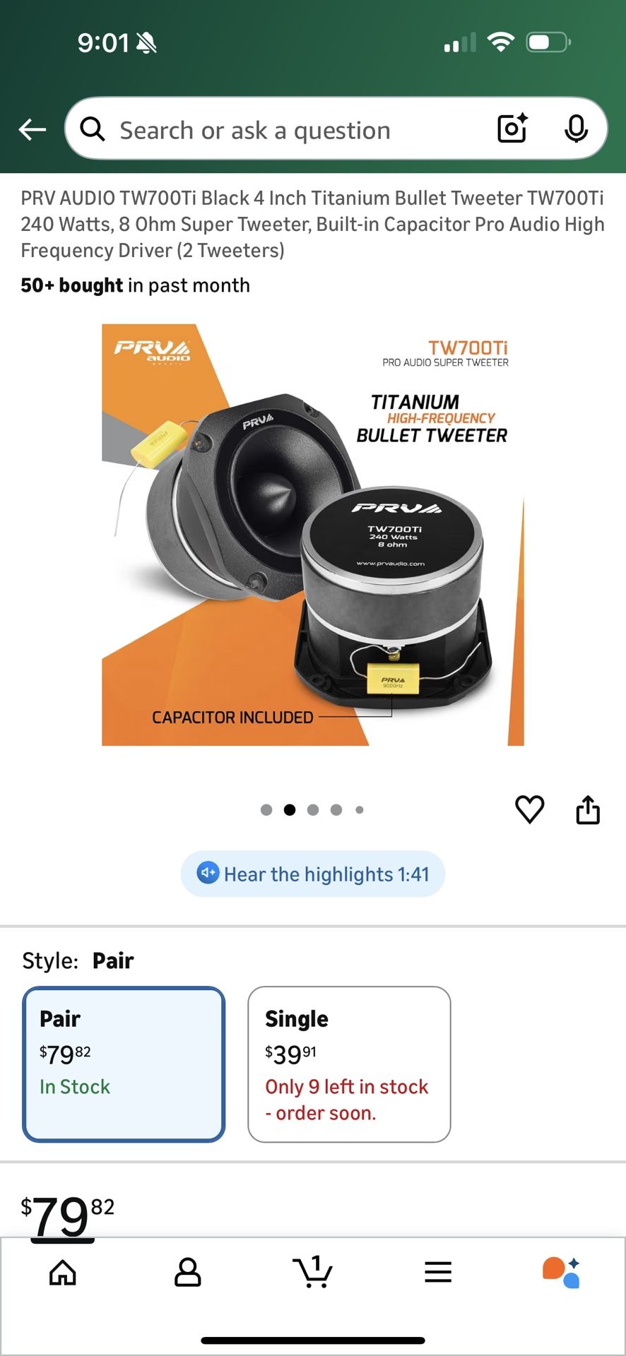 Tweeter PRV AUDIO TW700Ti