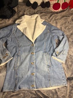 Jean jacket fur inside