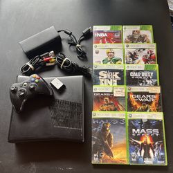 Xbox 360 And 10 Games