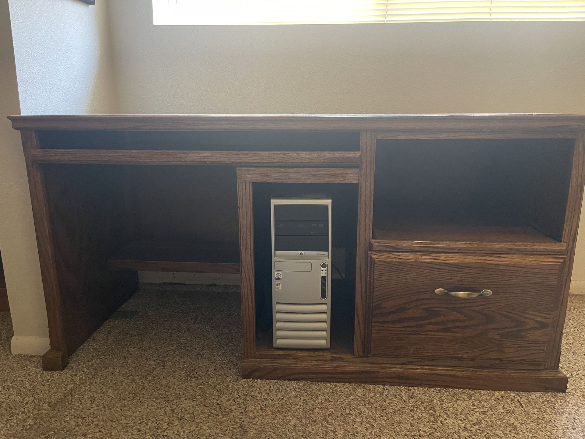 Free Solid Oak Desk