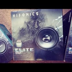 2 New 12" Hifonics  Subwoofers 
