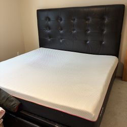 Eddie  Bauer Leather King Bed Frame 