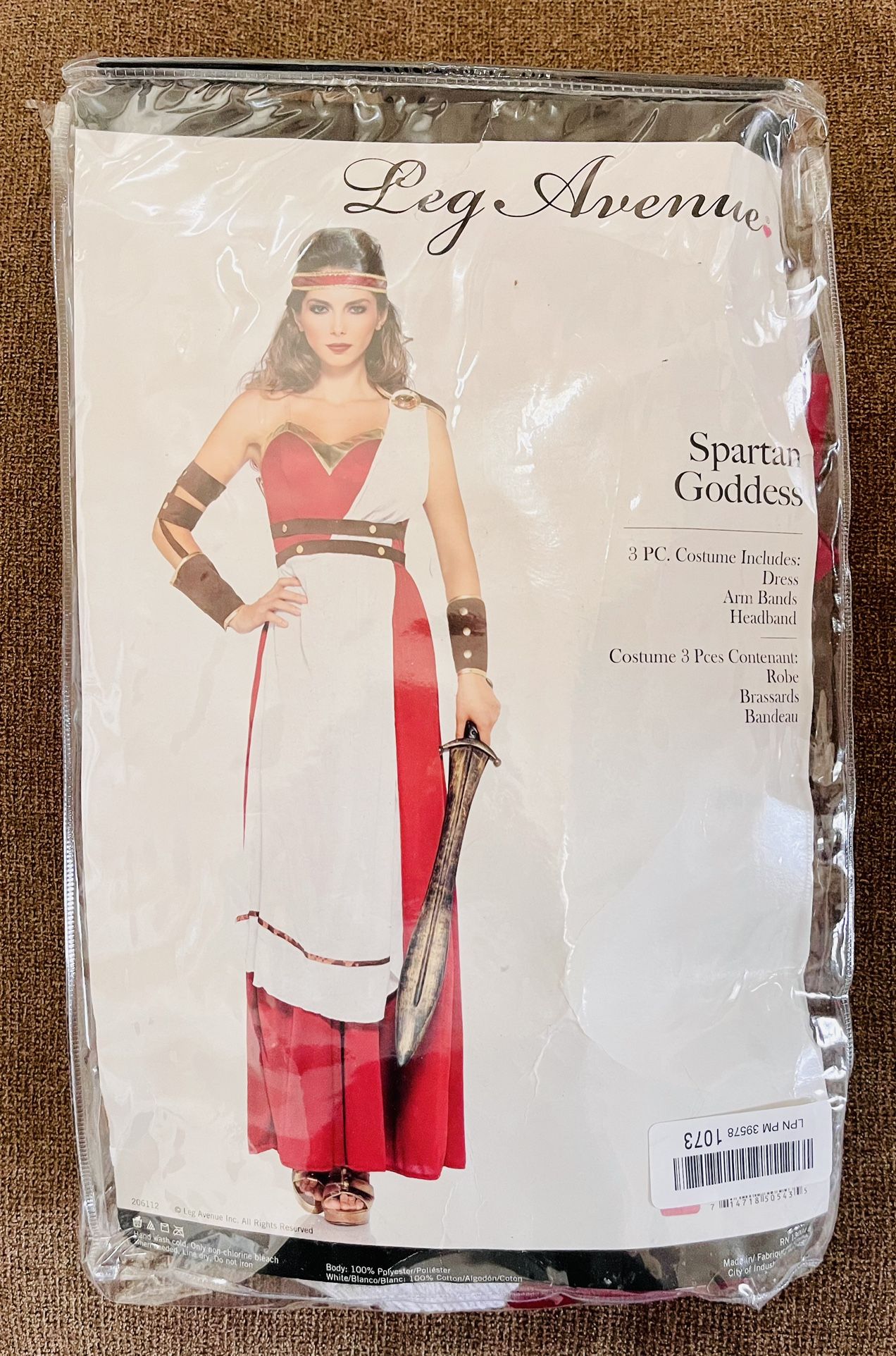 Woman’s Spartan Goddess Costume (Size Medium)