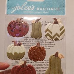 Jolee's Boutique Metallic (7) Pumpkins BNIP7