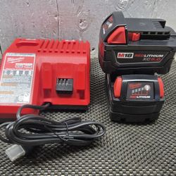 Milwaukee  Battery  And  Charger 