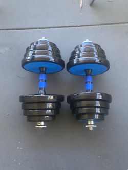 Brand New 44lb Adjustable Dumbbells (total)