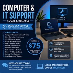 Affordable Local IT & Tech Support — Same-Day Availability