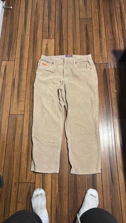 Beige Corduroy Empyre Pants Size 36