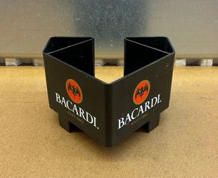 Vintage BARCARDI RUM Bar CADDY For NAPKINS & STRAWS For HOME Bars•PROFESSIONAL Use 👀 (please read description)