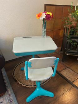 Refinished Retro Desk & Swivel Chair