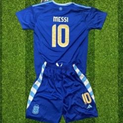 Soccer  kids sizes Jerseys jersey Messi Ronaldo futbol Portugal 🇵🇹 Messi Argentina set Ronaldosizes22,24,26,28,4,6,7,8,9,10,11,12 years old Neymar j
