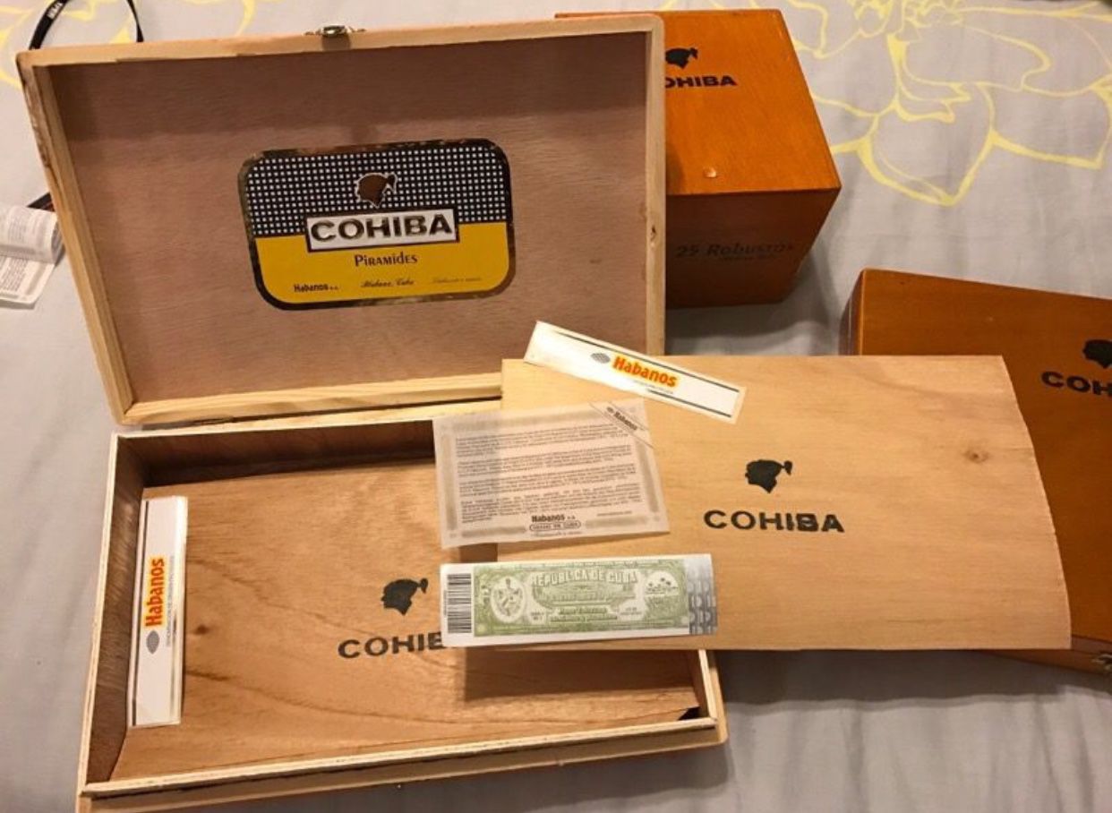 Empty Cuban Cigar Box
