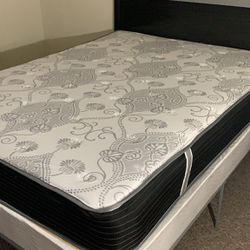 New Queen Mattress And Box Spring Bed Frame Is Not Included 