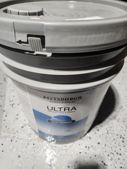 Pittsburgh Ultra Interior Paint & Primer Flat Pastel White Very Light Beige Color