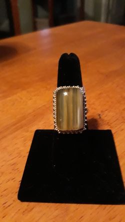 Beautiful Honey Lace silver ring