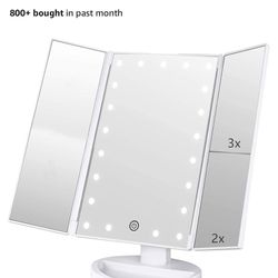 Trifold LED MAKEUP MIRROR