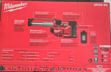 Milwaukee M12 HAMMERVAC Universal Dust Extractor (Tool Only) 2509-20