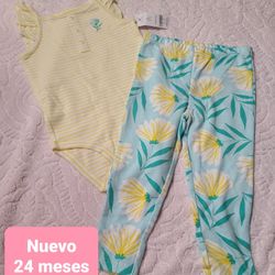 Carter's Baby Girl 2 Piece Outfit! New