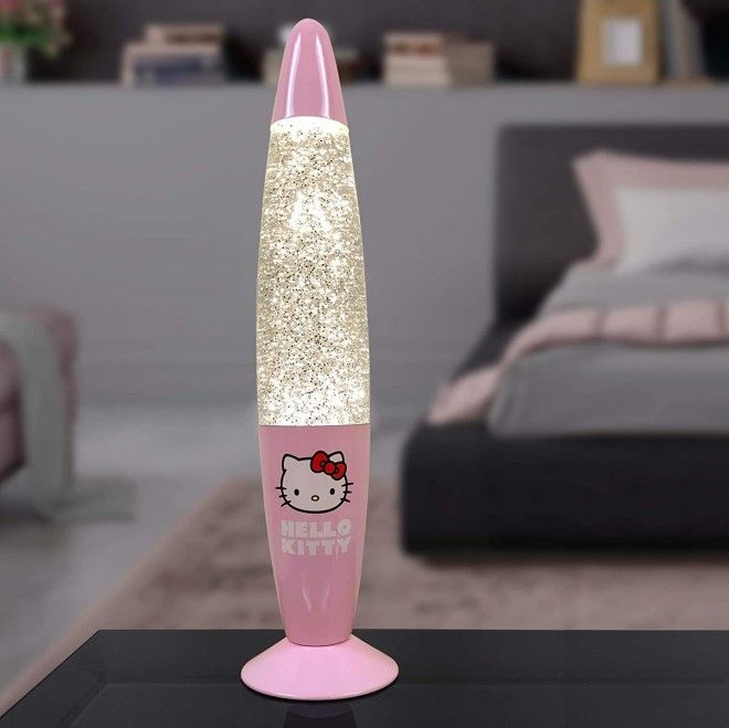 Hello Kitty Lava Glitter Lamp