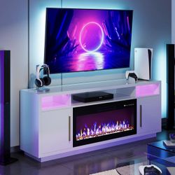 fireplace TV stand
