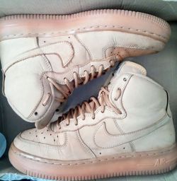 Nike Air Force 1 High LV8 GS "Flax/Wheat" Size 5.5Y / Women's 7