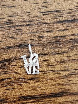 Sterling Silver Love Pendant 