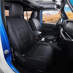 Jeep Gladiator Seat Covers - Premium Quality Faux Leather, Waterproof, Scratch-Resistant, Custom Fit for Jeep Gladiator 2026, 2025, 2024, 2023, 2022, 