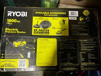Ryobi 1800 PSI electric pressure washer