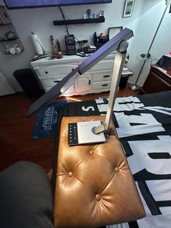 Work Pro LED Multi-Use Desk Lamp with wireless phone charger and USB port Touchscreen screen 6 Modes and night light