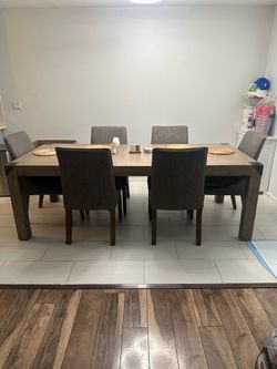 Large Kitchen Table with Chairs