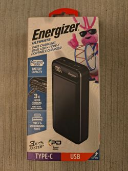 [NEW/UNOPENED] Energizer Ultimate 20,000mAh Portable Charger