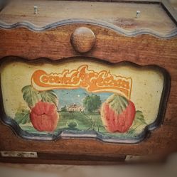 Vintage Wooden Bread Box