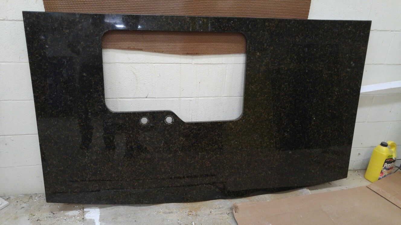 Granite countertops for kitchen island