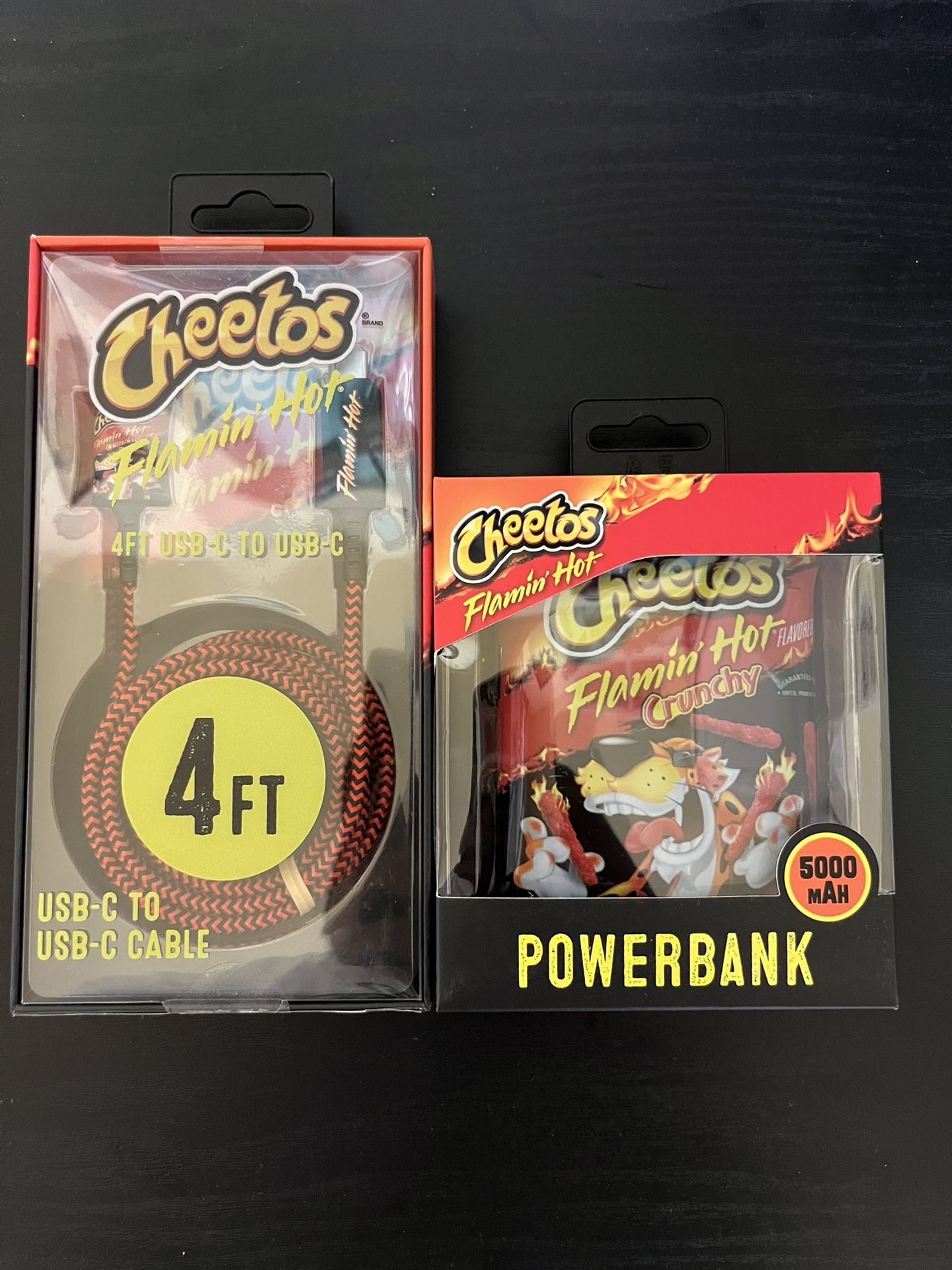 NEW Flamin' Hot Crunchy Cheetos Portable Charger Power Bank USB C Ports