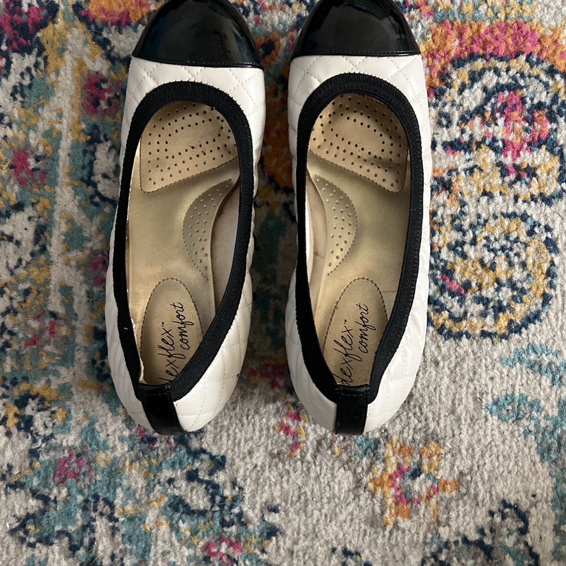 Black And White Raised Dress Shoes 
