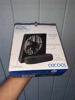 O2COOL 5-Inch Battery Operated Portable Fan