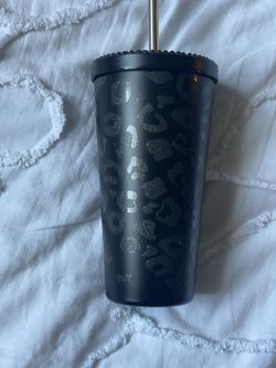 Stainless Steel Black Tumbler