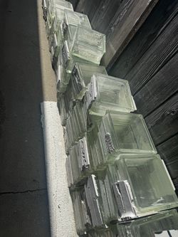Reclaimed Square Glass Blocks / Glass Bricks – Multiple Available