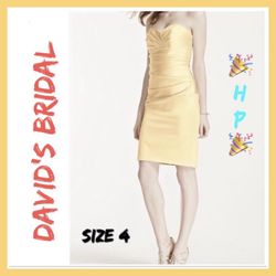 NWT Womens Davids Bridal Dress Sz:4