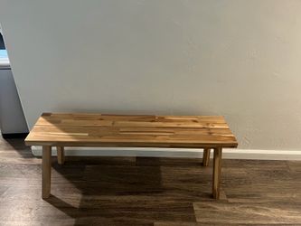 Wooden benches
