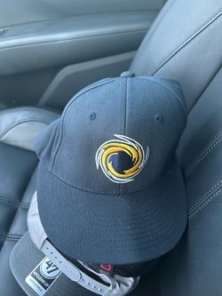 alternate warning-flag swirl logo of the Carolina Hurricanes (specifically a Levelwear or similar branded alternate logo cap like the Levelwear Fusion