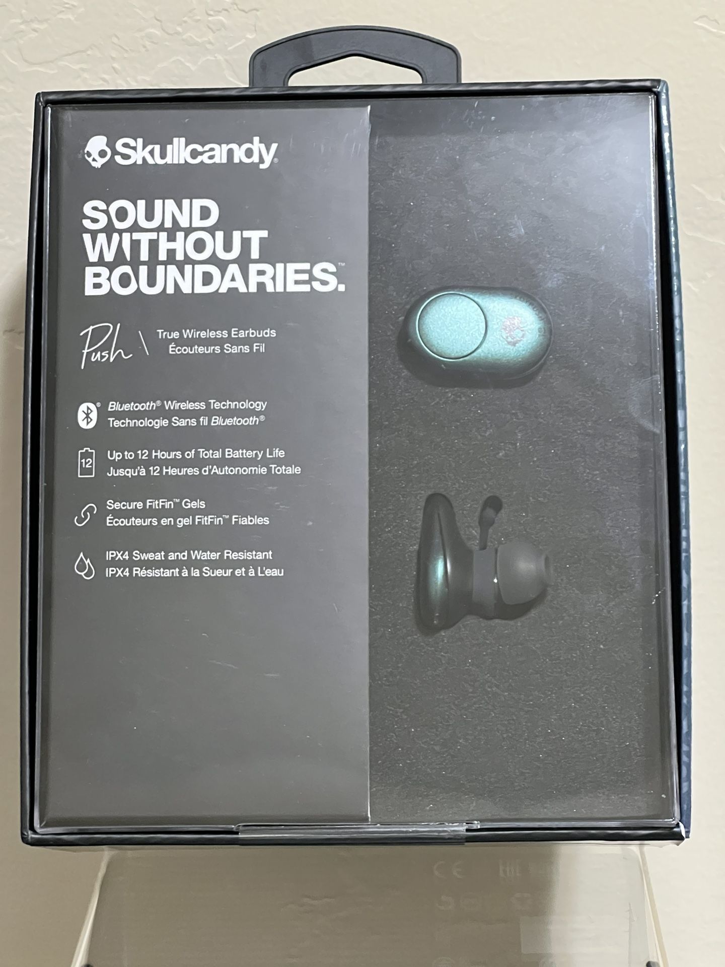 Skullcandy PUSH True Wireless In-Ear Earbuds Headphones Bluetooth Teal