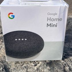 NEW Google Home Mini (1st Gen) – Factory Sealed – [Color: Charcoal/Chalk/Coral]