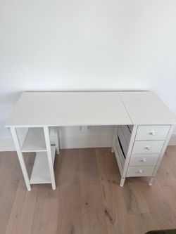 White desk