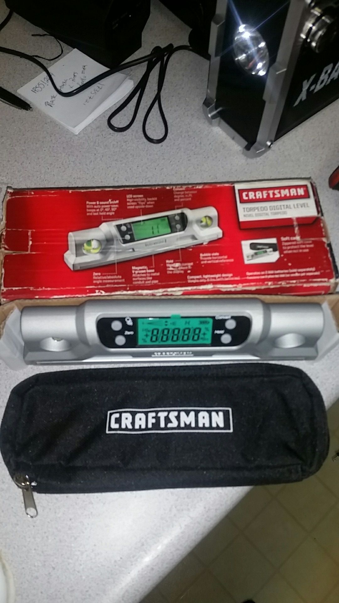 Craftsman torpedo digital level