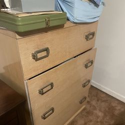 SALE:Two Chests ( Long And Tall ) , Bed Headboard