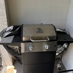 The Dyna-Glo 2-Burner Propane Gas Grill in Stainless Steel and Black