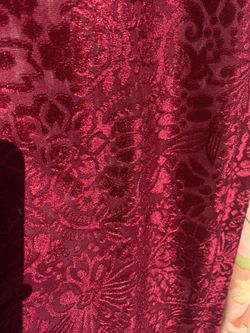 Velvet Fabric BURGUNDY