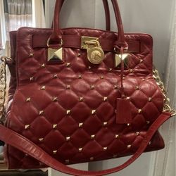 Michael Kors Quilted Red Bag